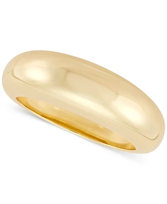 High-Polished Dome Fashion Ring in 18k Gold-Plated Sterling Silver