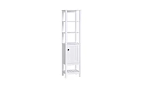 White Bathroom Storage Cabinet – Sleek and Practical Organizer for Efficient Bathroom Storage