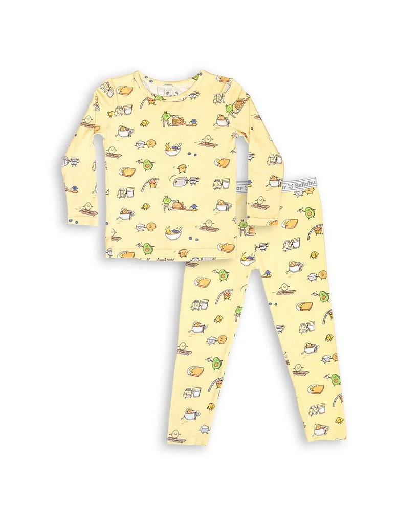 Bellabu Bear Toddler Unisex Kids Love You Brunches Set of 2 Piece Pajamas