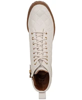 Sam and Libby Women's Otis Quilted Lug Sole Lace Up Combat Boots