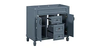 Slickblue 36'' Bathroom Vanity Base Without Sink Top for Customizable Storage Solutions