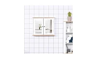 Slickblue Bathroom Cabinet with Mirror Sleek Storage and Reflective Design