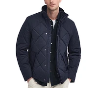 Barbour Men's Embleton Quilted Full-Zip Brushed Herringbone Jacket