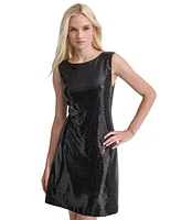 Dkny Petite Sleeveless Cowl-Back Dress