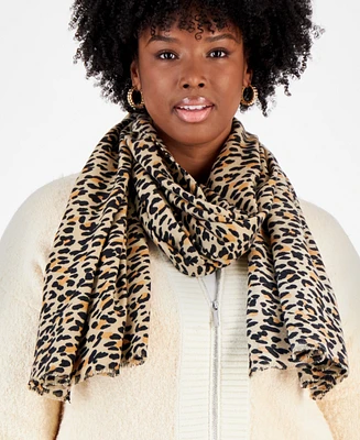 On 34th Women's Leopard-Print Scarf, Created for Macy's