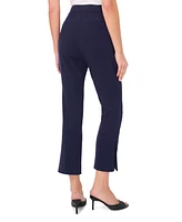 CeCe Women's Cropped Twill Slim Pants