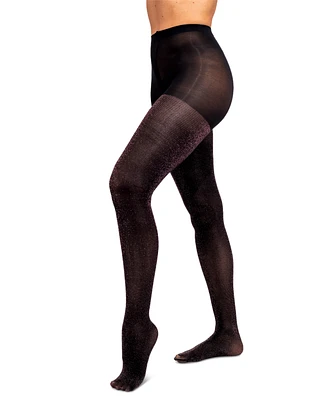 Hue Women's Faux-Translucent Fleece-Lined Tights U24206