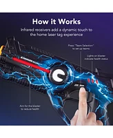 Best Choice Products Set of 4 Rechargeable Laser Tag Blasters, No Vests Needed w/ Docking Station, 4 Settings
