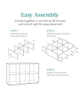 Best Choice Products 6-Cube Bookshelf, 13.5in Display Storage System, Organizer w/ Removable Back Panels