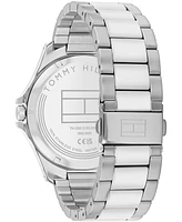 Tommy Hilfiger Men's Quartz Silver-Tone Stainless Steel Bracelet Watch 42mm