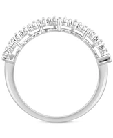 Effy Diamond Double Row Band (1/6 ct. t.w.) in Sterling Silver