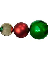 Northlight 6' Shiny and Matte Shatterproof Ball Christmas Swag