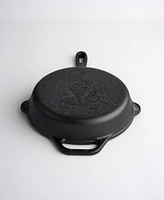 Victoria Cast Iron 10" Skillet with Helper Handle