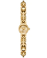 Michael Kors Women's Mk Astor Link Two-Hand Gold-Tone Stainless Steel Watch 14mm