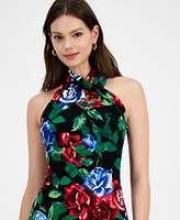 Rachel Roy Women's Harland Floral-Print Halter Dress