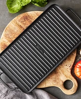 GreenPan X Bobby Flay Reversible Cast Iron 11" x 16.5" Grill Griddle