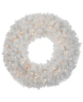 Northlight Pre-Lit Alaskan Pine Artificial Christmas Wreath 36 - Inch Warm White Led Lights