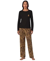 Lauren Ralph Lauren Women's Long-Sleeve Crewneck Pajama Set