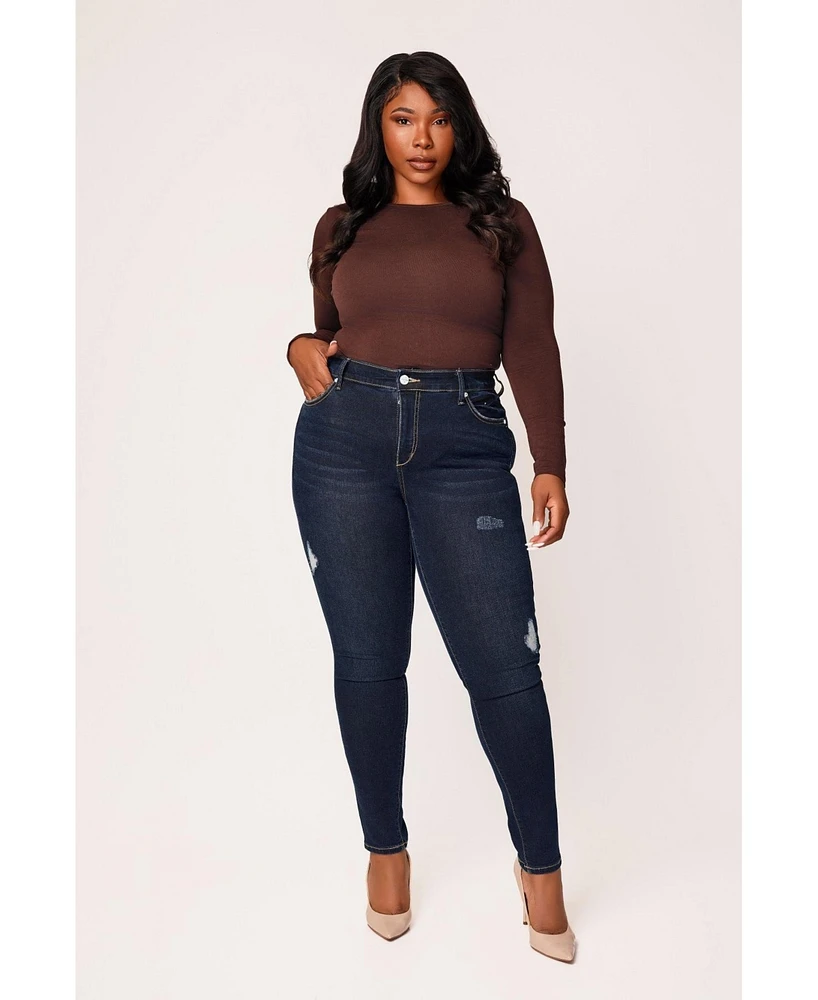 Slink Jeans Plus Denim High Rise Skinny