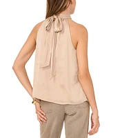 1.state Women's Sleeveless Halter Tie-Back Blouse