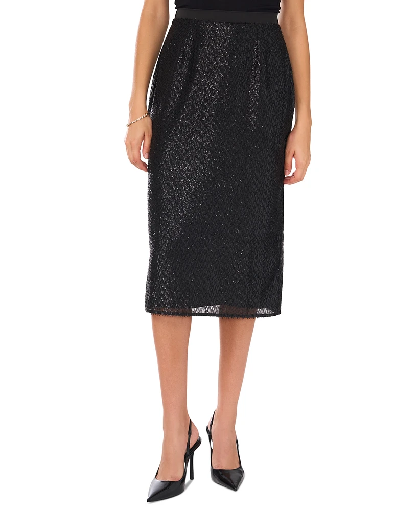 1.state Women's Eyelash-Textured Pencil Skirt