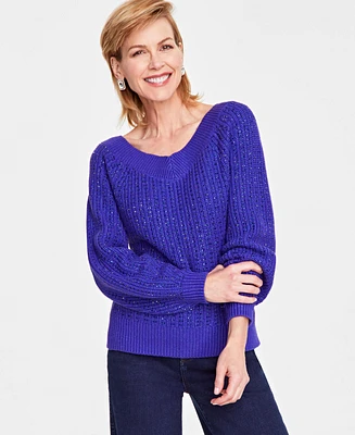 INC Embellished Sweater, Created for Macy's