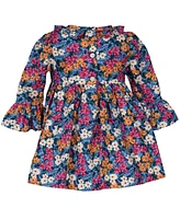 Bonnie Baby Girls Ditzy Floral Smocked Dress