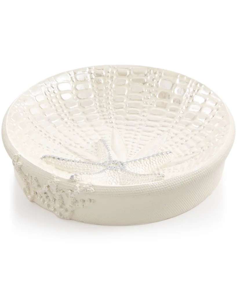 Avanti Sequin Shells Beachy Resin Soap Dish