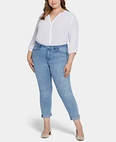 Nydj Plus Sheri Slim Ankle Jean with Roll Cuffs