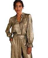 FatFace Women's Bria Metallic Blouse