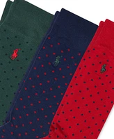 Polo Ralph Lauren Men's 3-Pk. Classic Dot Dress Socks