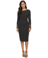 Calvin Klein Women's Embellished Cowl-Back Dress