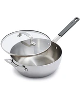 GreenPan X Bobby Flay Stainless Steel 3.57-Quart Chef's Pan with Lid