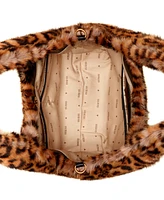 Guess Samia Faux-Fur Small Tote