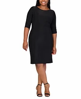 24seven Comfort Apparel Plus Mini Party Dress