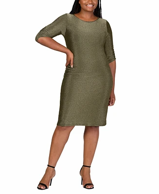 24seven Comfort Apparel Plus Mini Party Dress