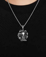 Rhona Sutton Skull Cluster Stainless Steel Pendant Necklace