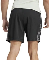 adidas Men's Camo Panel Woven Logo Shorts