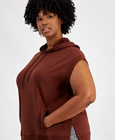 Id Ideology Women's Cap-Sleeve Hoodie Tunic, Created for Macy's