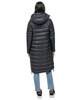 Dkny Jeans Women's Down Quilted Hooded Puffer Coat