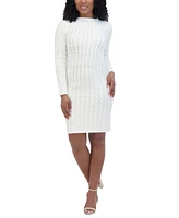 Jessica Howard Women's Long-Sleeve Sweater Dress