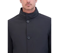 Kenneth Cole Men's Soft-Shell Stand-Collar Rain Jacket