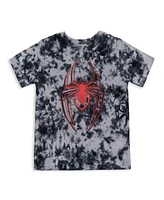 Marvel Boys Avengers Spider-Man Iron Man Black Panther Captain America Hulk Tie Dye T-Shirt