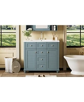 Slickblue Bathroom Vanity Cabinet and Sink Combo Set for Stylish, Space-Saving Storage