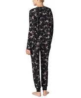 Sanctuary Women's Printed Long-Sleeve Jogger Pajama Set