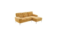 Slickblue Three-Seat Indoor Modular Sofa with Simple and Stylish Design