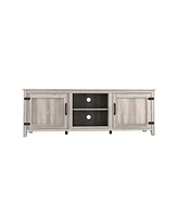 Slickblue Tv Stand Media Console with Storage and Two Doors