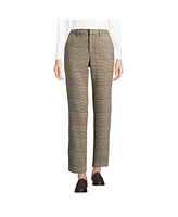 Lands' End Women's High Rise Brushed Flannel Tapered Ankle Pants