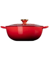 Le Creuset Holly Collection Enameled Cast Iron 4.5 Qt. Traditional Chef's Oven with Lid