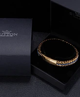 Rhona Sutton Gold Brown/Blue Cord with Chain Stainless Steel Bracelet